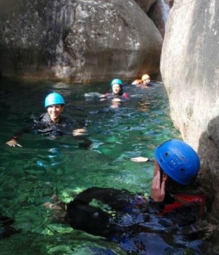 Canyoning con la famiglia o gli amici 